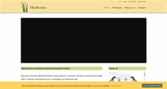 Desktop Screenshot of herbonis.com
